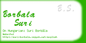 borbala suri business card